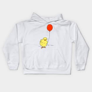 Chick with Balloon Kids Hoodie